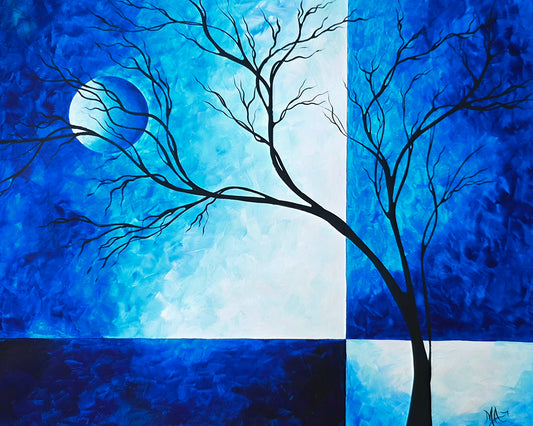 Throwback Thursday Original Painting "Blue Moon"
