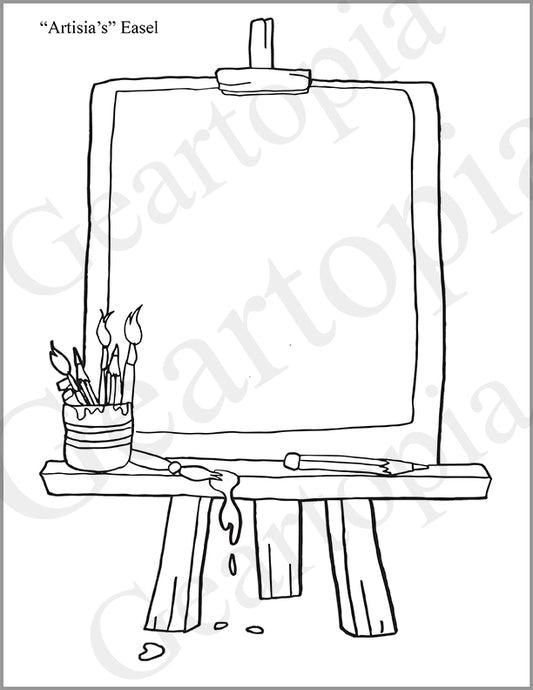 FREE Digital Download Artisia's Easeal Coloring Page