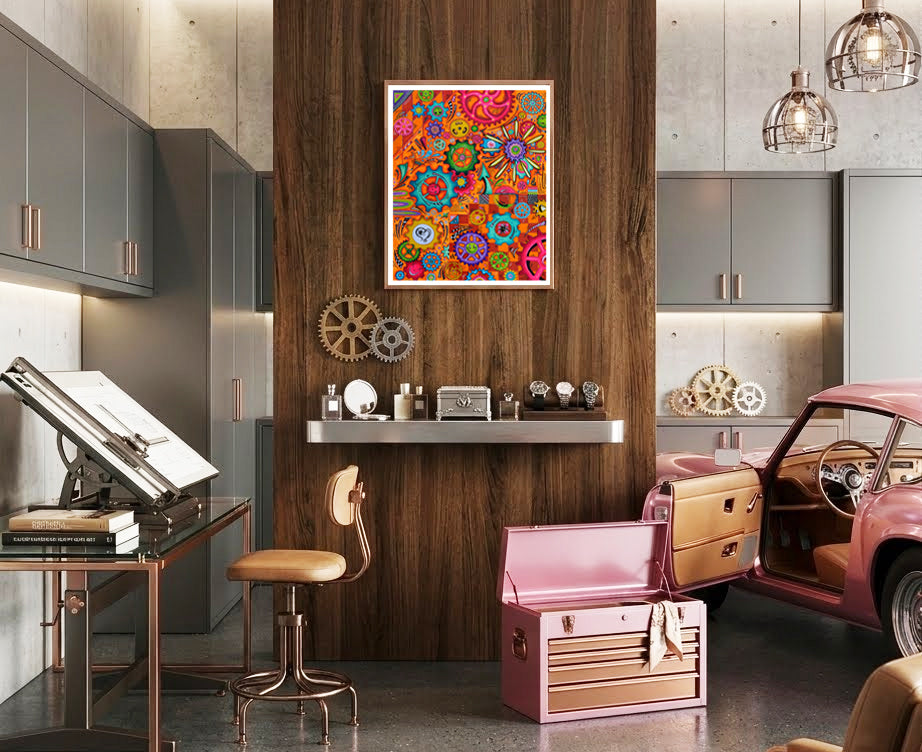 "Look Within"Abstract Gear Art Limited Edition Prints